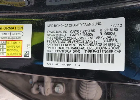 1HGCV1F30LA156402